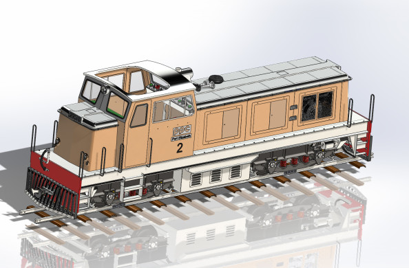 Locomotive Funkey Vue Arrière